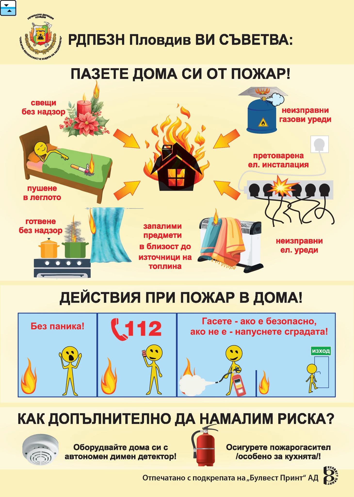Пожарна служба Пловдив започва кампания „С грижа към живота“